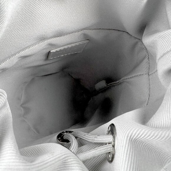 Auth LOUIS VUITTON Monogram Chalk Nano Shoulder Bag Light Gray - Picture 6 of 16